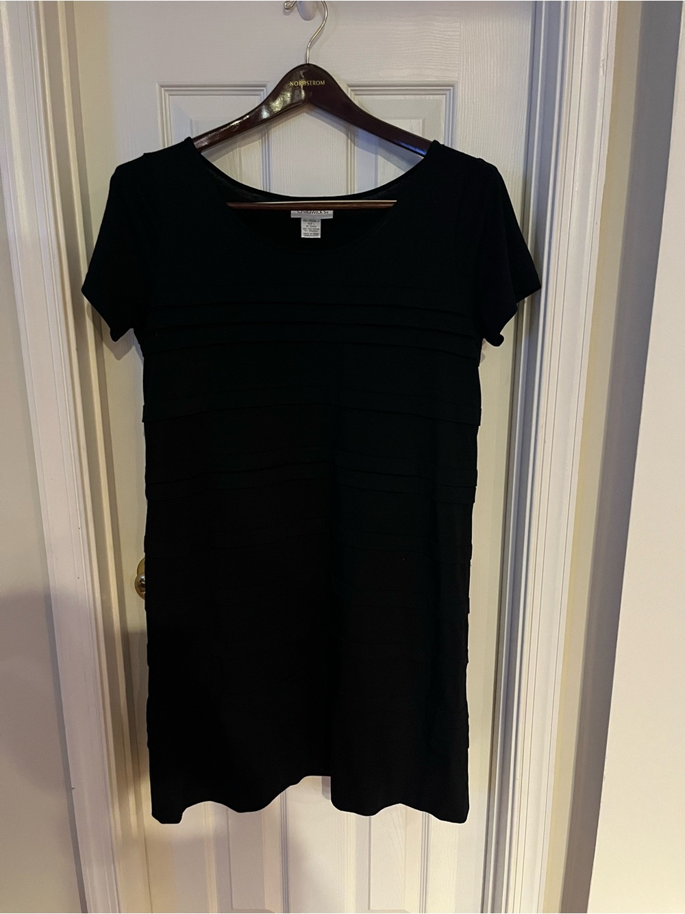 Women's Tiered Black Dress